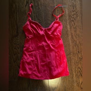 Cotton bustier tank top